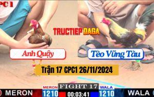 Trận 17 CPC1 26/11/2024 - Gà Cúp Mã Lai Của Anh Quậy Uống Máu Đối Thủ